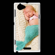 Coque Sony Xperia L Bébé Sirène