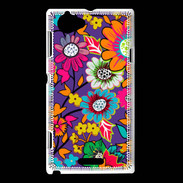 Coque Sony Xperia L Fond Hippie 1