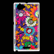 Coque Sony Xperia L Fond Hippie 1