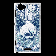 Coque Sony Xperia L Tête de mort Lucky One 13