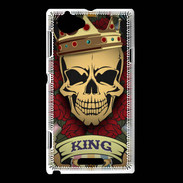 Coque Sony Xperia L Roi tête de mort