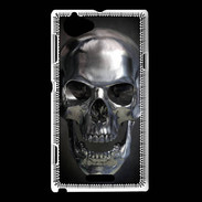 Coque Sony Xperia L Tête de mort en métal