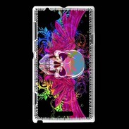 Coque Sony Xperia L Tête de mort design et colorée