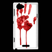 Coque Sony Xperia L Trace de sang