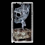 Coque Sony Xperia L Tête de mort cendrier