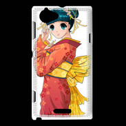 Coque Sony Xperia L Manga féminin