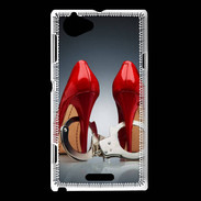 Coque Sony Xperia L Chaussures et menottes