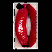 Coque Sony Xperia L Passion rouge à lèvres 5