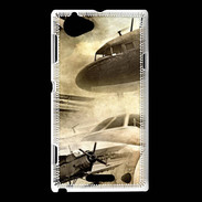 Coque Sony Xperia L Aviation rétro