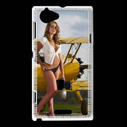 Coque Sony Xperia L Avion sexy