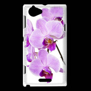 Coque Sony Xperia L Orchidée violette