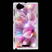 Coque Sony Xperia L Design Orchidée violette