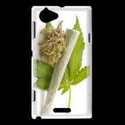 Coque Sony Xperia L Feuille de cannabis 5