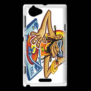 Coque Sony Xperia L Rasta DJ Jamaïca