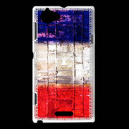 Coque Sony Xperia L Drapeau français vintage