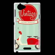 Coque Sony Xperia L Scooter Vintage