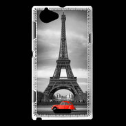 Coque Sony Xperia L Vintage Tour Eiffel et 2 cv