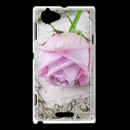 Coque Sony Xperia L Rose Vintage