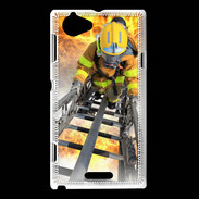 Coque Sony Xperia L Pompier soldat du feu 5
