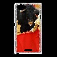 Coque Sony Xperia L Corrida les yeux dans les yeux