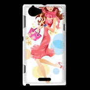 Coque Sony Xperia L femme fashion