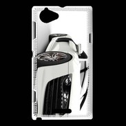 Coque Sony Xperia L Belle voiture sportive blanche