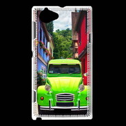 Coque Sony Xperia L 2cv verte de collection