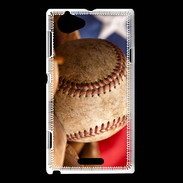 Coque Sony Xperia L Vintage Baseball