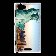 Coque Sony Xperia L Statue de la liberté et ville de New York 15