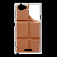Coque Sony Xperia L Tablette chocolat au lait