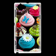 Coque Sony Xperia L Cupcakes