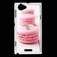 Coque Sony Xperia L Amour de macaron