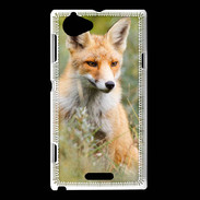 Coque Sony Xperia L Portrait d'un renard
