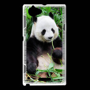 Coque Sony Xperia L Panda gourmand