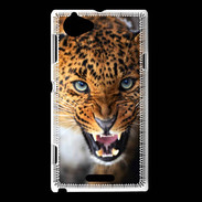 Coque Sony Xperia L Portrait d'un léopard