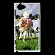 Coque Sony Xperia L Humour vache 10