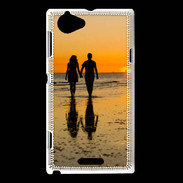 Coque Sony Xperia L Balade romantique sur la plage 5
