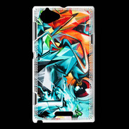 Coque Sony Xperia L Graffiti abstrait
