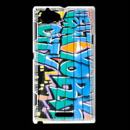 Coque Sony Xperia L Graffiti New York City