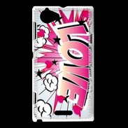 Coque Sony Xperia L Love graffiti 2