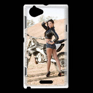 Coque Sony Xperia L Moto cross sexy 