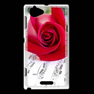 Coque Sony Xperia L La musique en rose