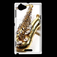 Coque Sony Xperia L Saxophone et partitions