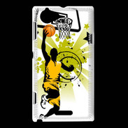 Coque Sony Xperia L Basketteur en dessin