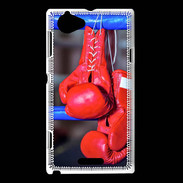 Coque Sony Xperia L Paire de gants de boxe rouge
