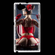 Coque Sony Xperia L Fille sexy sous vêtements rouges