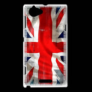 Coque Sony Xperia L Drapeau anglais grunge