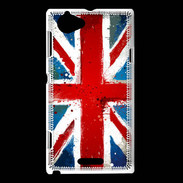 Coque Sony Xperia L Tag Drapeau Anglais