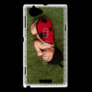 Coque Sony Xperia L Bébé coccinelle