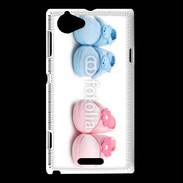 Coque Sony Xperia L Chaussures bébé